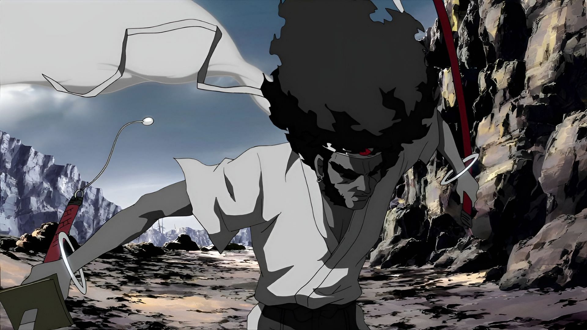 Still from Afro Samurai (Image via Studio Gonzo)